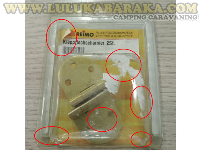 Charnière en laiton (RAYÉ)